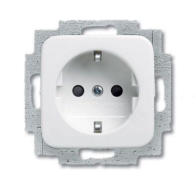  Механизм розетки 1-м Schuko альп. бел. ABB 2CKA002011A3789 