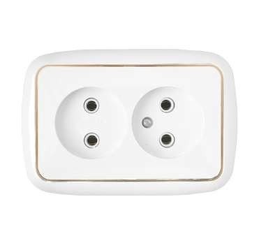  Розетка 2-м СП 6А IP20 бел. БЕЛТИЗ РС16-262 