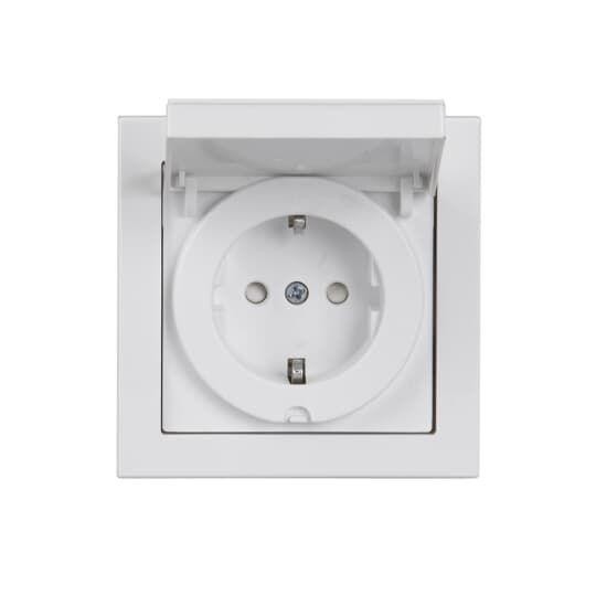  Розетка 1-м ОП Impressivo IP44 бел. ABB 2TKA000698G1 