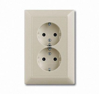  Розетка 2-м Basic сл. кость ABB 2CKA002014A1463 