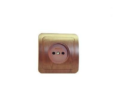  Розетка 1-м СП Mimoza N 16А IP20 без заземл. орех/орех Makel 24002 