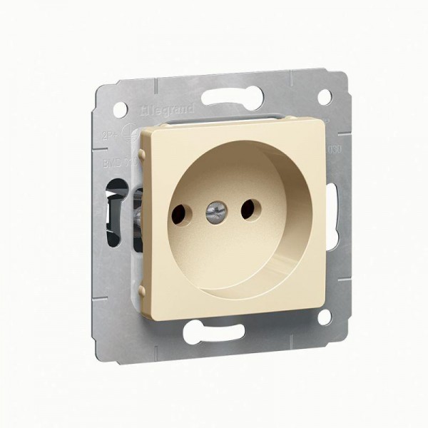  Механизм розетки 1-м СП Cariva 16А IP20 2К сл. кость (DIY-упак.) Leg 695915 