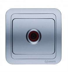  Розетка TV 1-м СП Mimoza 16А IP20 серебр./серебр. Makel 23407 