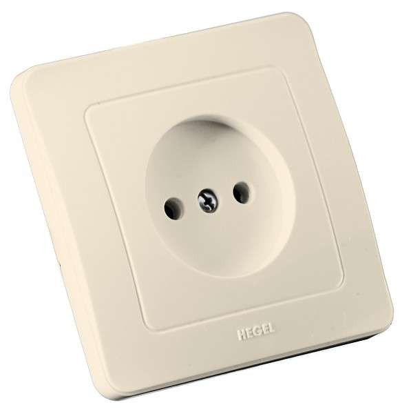  Розетка 1-м СП Мастер 16А 250В IP20 сл. кость HEGEL РС16-301-01 
