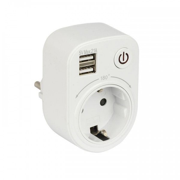  Блок розеточный с USB SB-01 PROxima EKF SB-01 