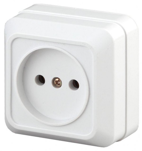  Розетка ОП Quadro 2P 2Э-201-01 16А-250В бел. Intro Б0038870 