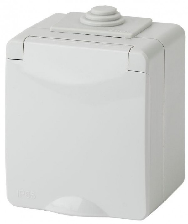  Розетка ОП 2P+E 11-2601-03 16А-250В IP65 сер. ЭРА Б0035988 