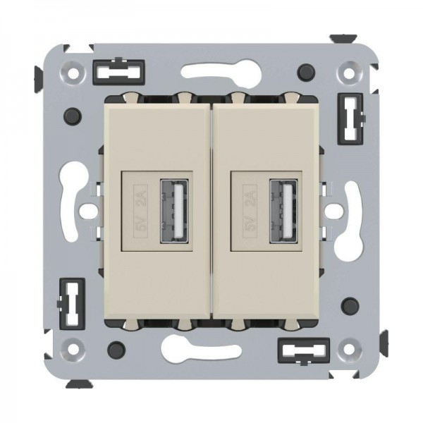  Устройство зарядное USB СП Avanti "Ванильная дымка" DKC 4405543 