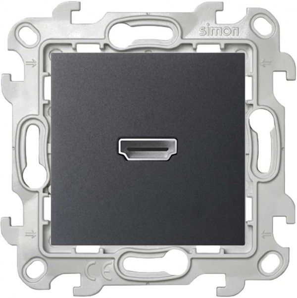  Механизм коннектора HDMI 1.4 Simon24 графит 2411094-038 