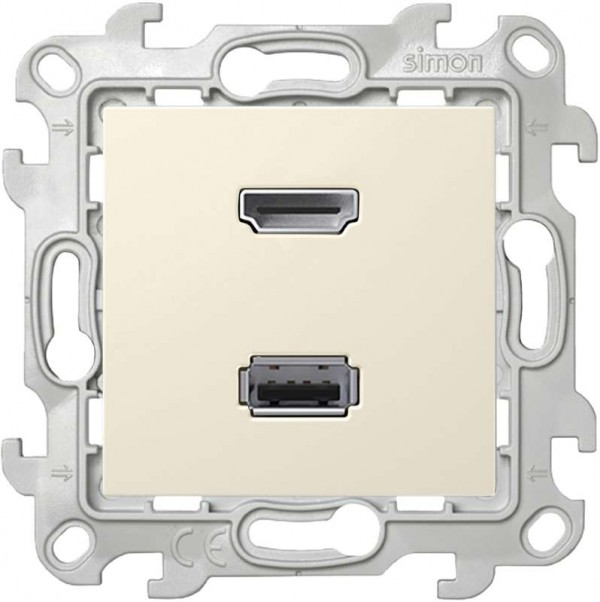  Механизм коннектора HDMI+USB 2.0 Simon24 сл. кость 2411095-031 