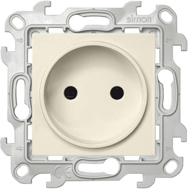  Механизм розетки 2К с защ. шторками Simon24 сл. кость 2450441-031 