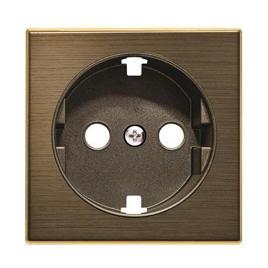  Накладка для розетки SCHUKO с плоской поверхностью SKY античная латунь ABB 2CLA858890A1201 