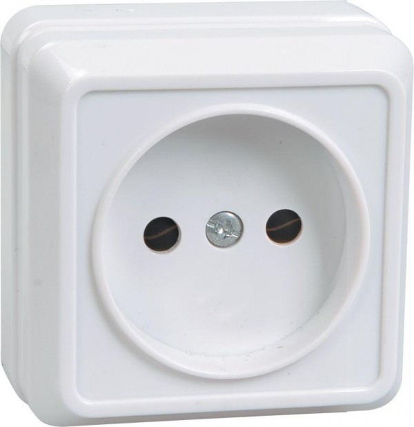  Розетка 1-м ОП Октава 10А IP20 без заземл. бел. IEK ERO10-K01-10-DC 
