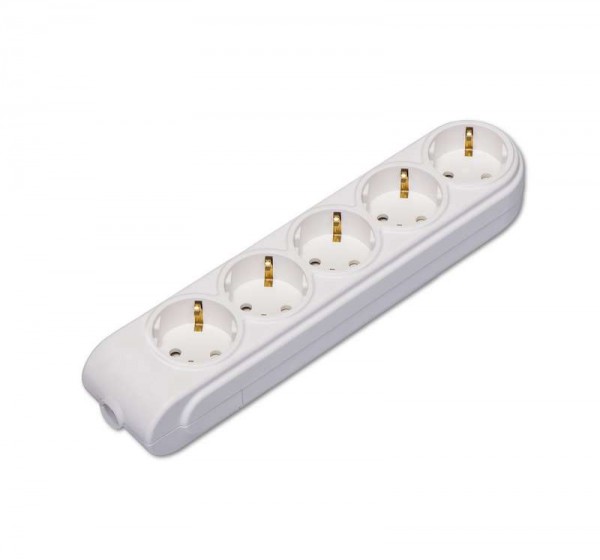  Колодка удлинителя 5-м с заземл. защ. шторки Makel N5210000 