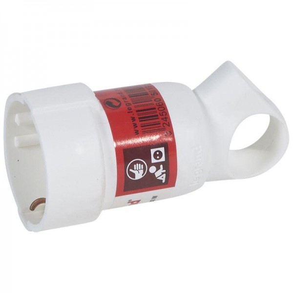  Розетка кабельная Helium 16А 2К+3 бел. с кольцом Leg 050191 