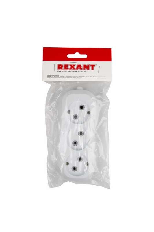  Колодка 3 гнезда без заземл. Rexant 11-8703 
