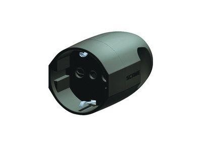  Розетка кабельная 16А 230В 2P+E с центр. вводом кабеля IP20 черн. DKC DIS1302083N 