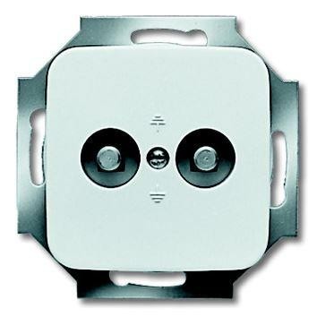  Розетка Reflex SI 2мод. для выравнивания потенциалов альп. бел. ABB 2CKA002495A0095 