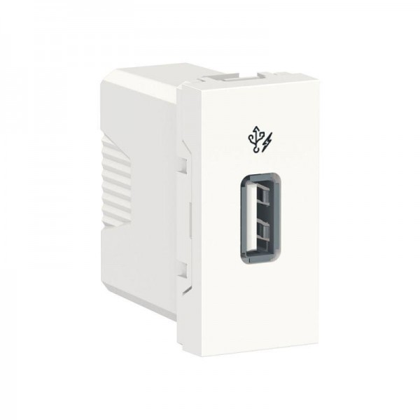  Розетка USB 1-мод. UNICA MODULAR 5В/1000мА бел. SchE NU342818 