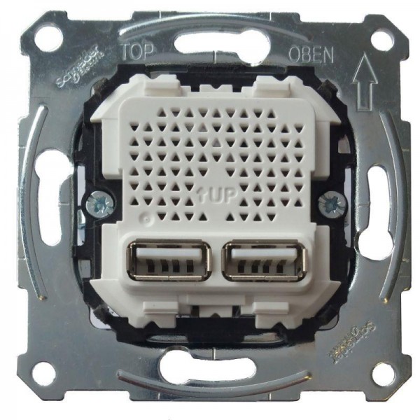  Механизм Merten USB зарядного устройства 2.1А SchE MTN4366-0100 