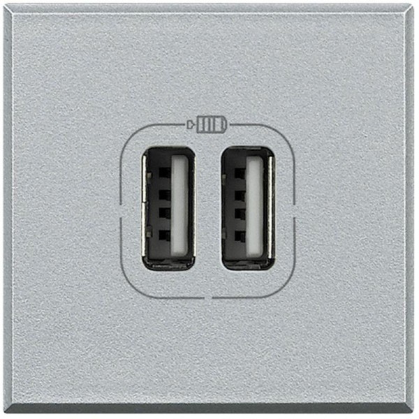 Разъем для зарядки 2хUSB Axolute алюм. Leg BTC HC4285C2 