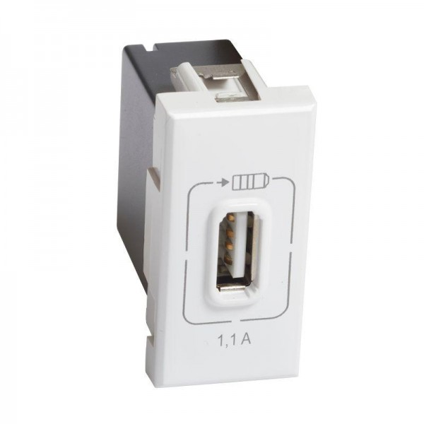  Розетка USB Axolute 1мод. 1.1А 230/5В бел. Leg BTC HD4285C1 