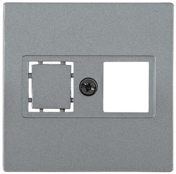  Накладка комп. BOLERO НК45-1-БА RJ45 Cat5e/6 антрацит ИЭК ENB10-K-K95 