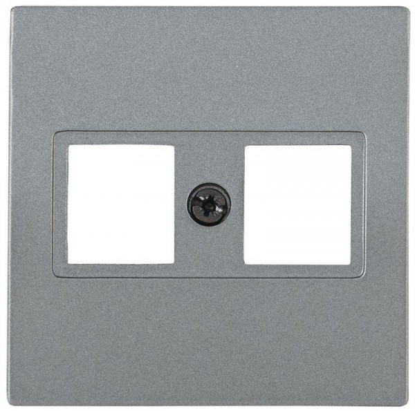  Накладка 2-м комп. BOLERO НК45-2-БА RJ45 Cat5e антрацит ИЭК ENB12-R-K95 