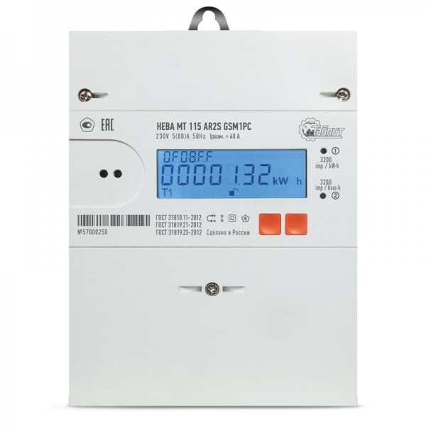  Счетчик НЕВА МТ 115 AR2S GSM11PC 1ф 5-80A (без антенны) Моск. вр. ТАЙПИТ 6126554 