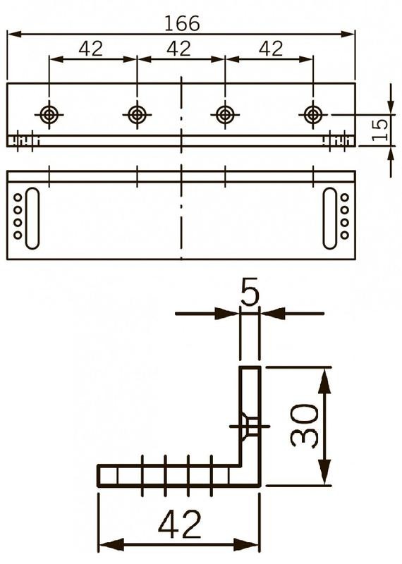  Крепление L-образн. L-кронштейн для EMC 400 AH DORMA 269896 