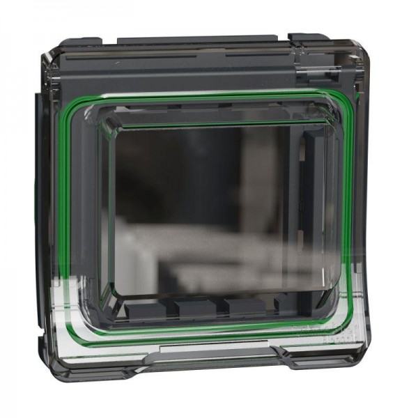  Накладка с крышкой MUREVA S для механизмов Unica New/Altira антрацит IP55 SchE MUR35110 