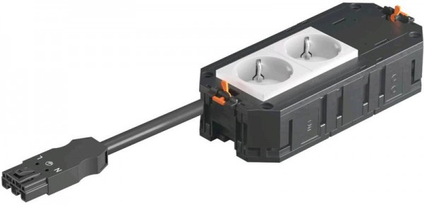  Рамка 3-м с розетками 2 бел. 1 заглушка 45х45 мм 250 V 16 A 2P+E штекер WINSTA MIDI OBO 7404610 