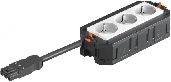  Рамка 3-м с розетками 3 бел. 250 V 16 A 2P+E штекер WINSTA MIDI OBO 7404611 