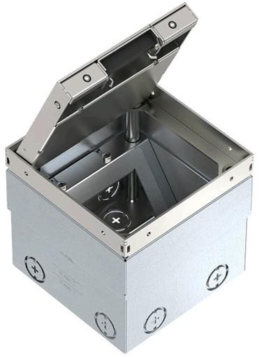  Лючок пустой UDHome2 (с выемкой под н/п) сталь нерж. 140х140х110мм OBO 7368340 