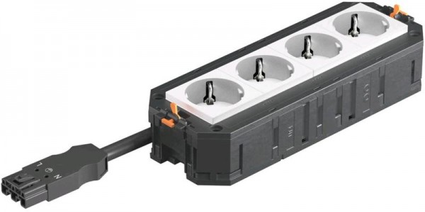  Рамка 4-м с розетками 4 бел. 250 V 16 A 2P+E штекер WINSTA MIDI OBO 7404619 