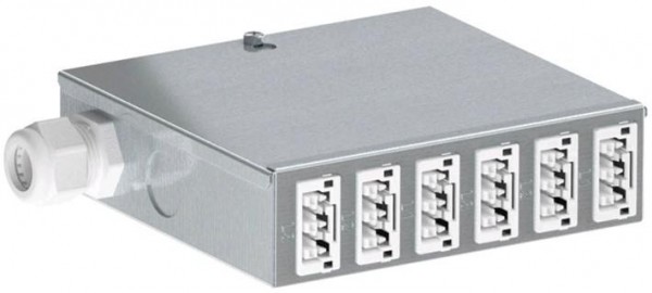  Распределитель энергии UVS-WIN 150х196х46мм (сталь) 6 выходов WINSTA MIDI OBO 6107982 