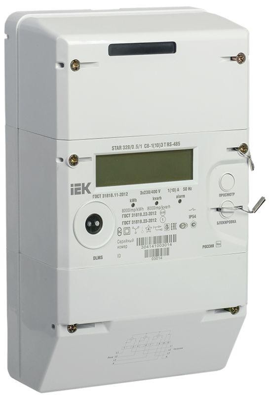  Счетчик STAR 328/1/2 С8-5(100)Э RS-485 UZ IEK IME11-32-C6-100-10-S 