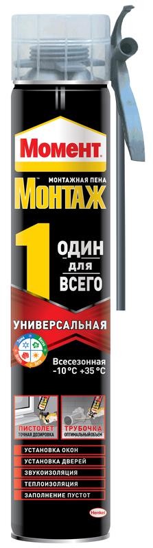  Пена монтажная "Монтаж один для всего" 750мл Момент Б0048452 