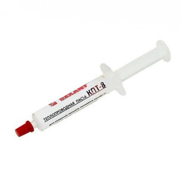  Паста теплопроводная КПТ-8 шприц 2мл REXANT 09-3751 